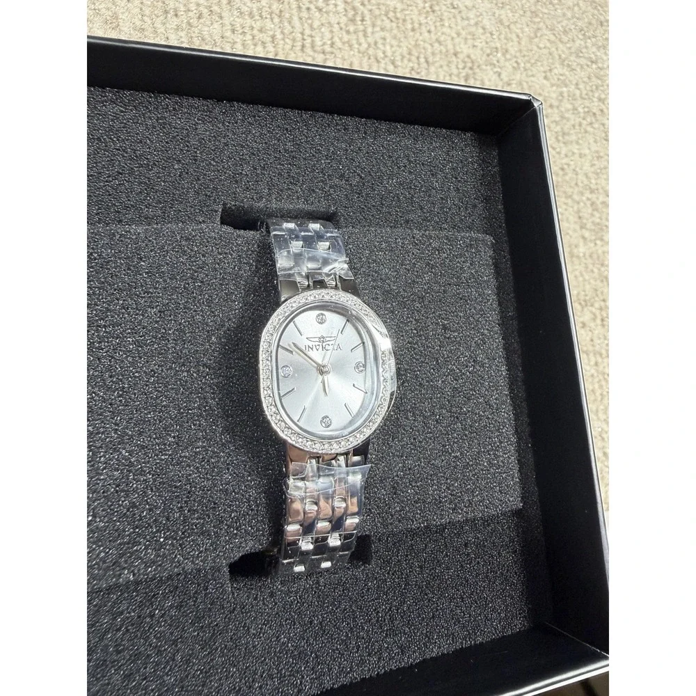 Invicta Angel Silver Dial Quartz Stainless Steel Women's Ladies Watch 48134